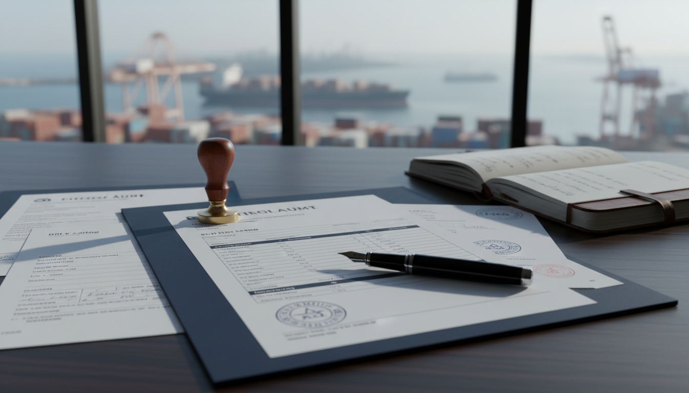 Maritime shipping documents