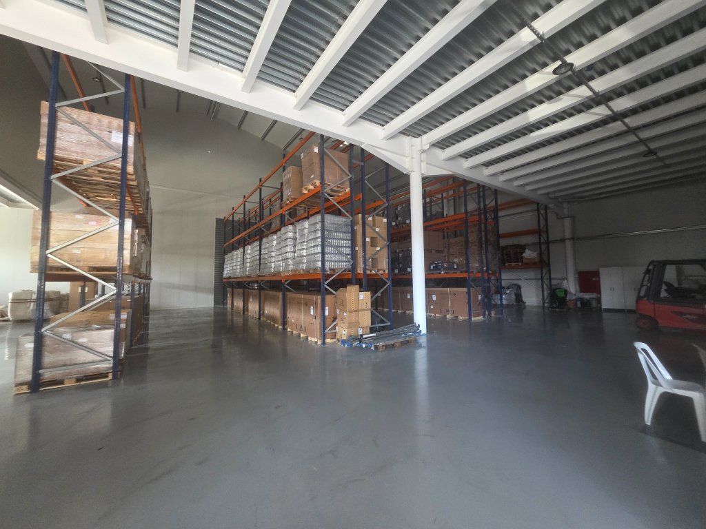 Interior warehouse with racking and storage