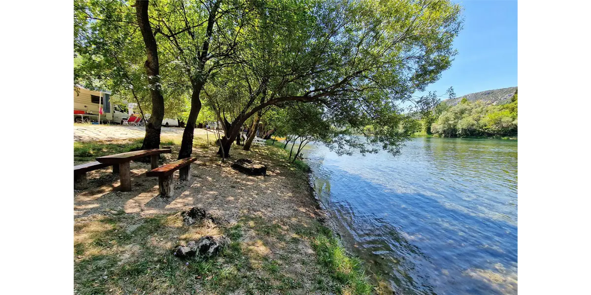 Relaxing by the Neretva