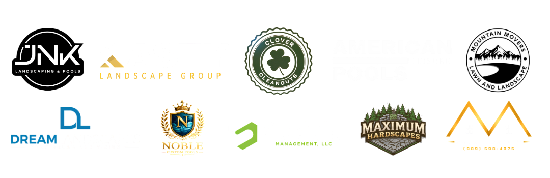 Logos of contractors ScapeHaven has worked with