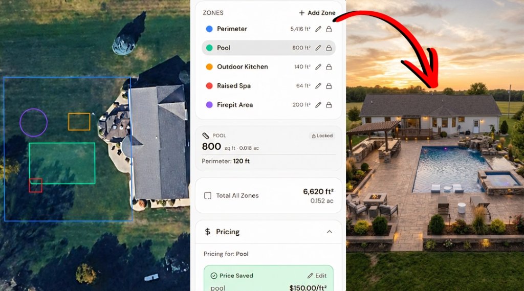 ScapeHavenAI Satellite Site Measure — aerial property measurement tool