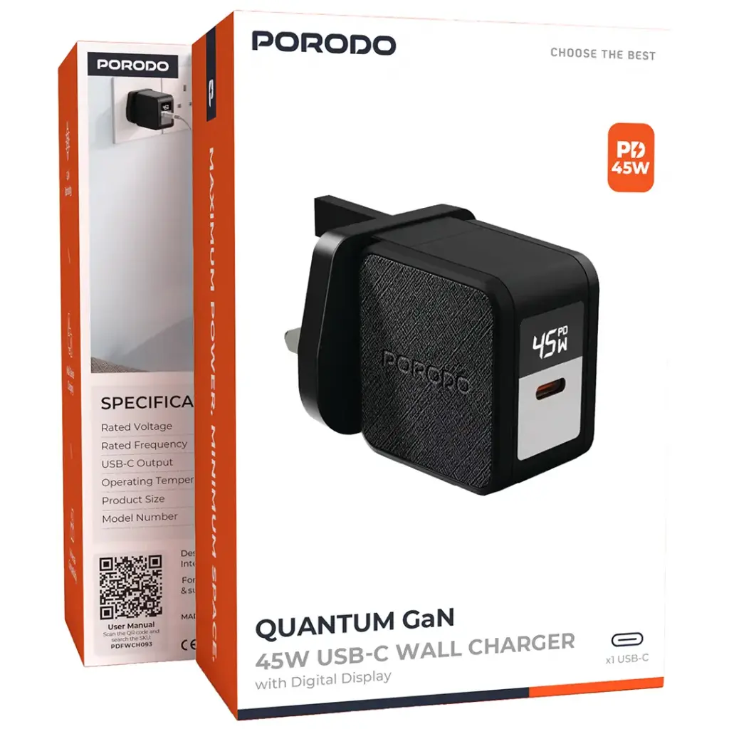 Quantum GaN 45w USB-C Wall Charger 