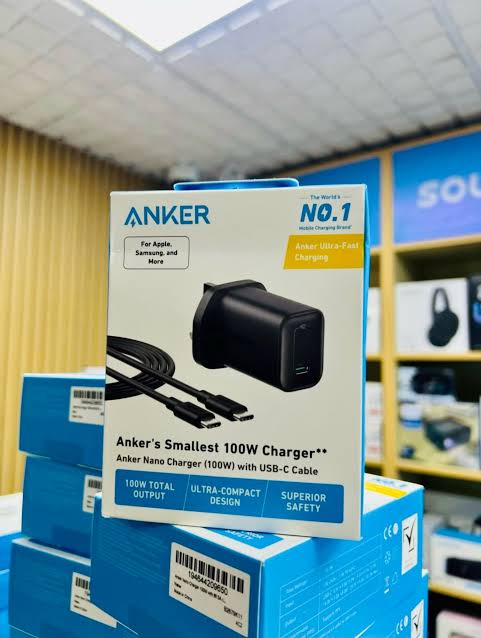 Anker Nano Charger 100W with USB-C cable