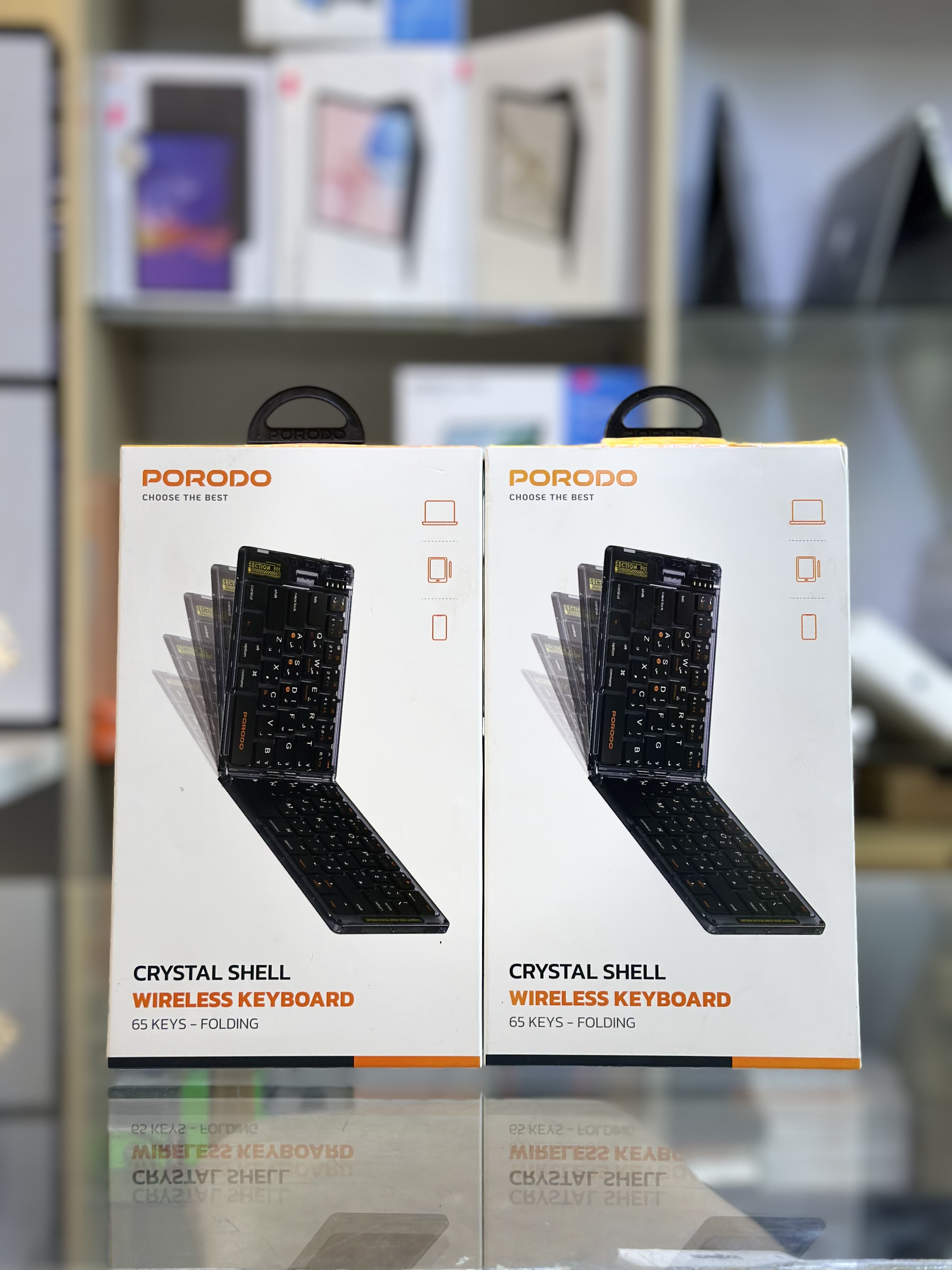 Crystal Shell Wireless Keyboard