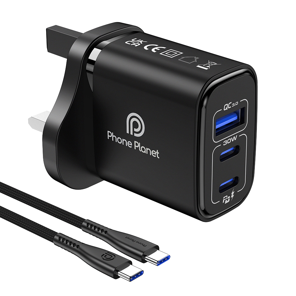 Phone Planet UNIVERSAL 30W TYPE-C PD CHARGER WITH PD CABLE