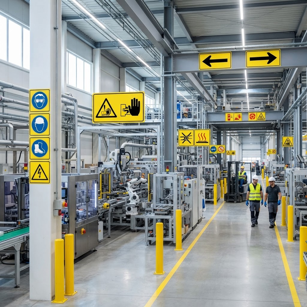 Guía Técnica para la Instalación de Señalización en Grandes Plantas Industriales