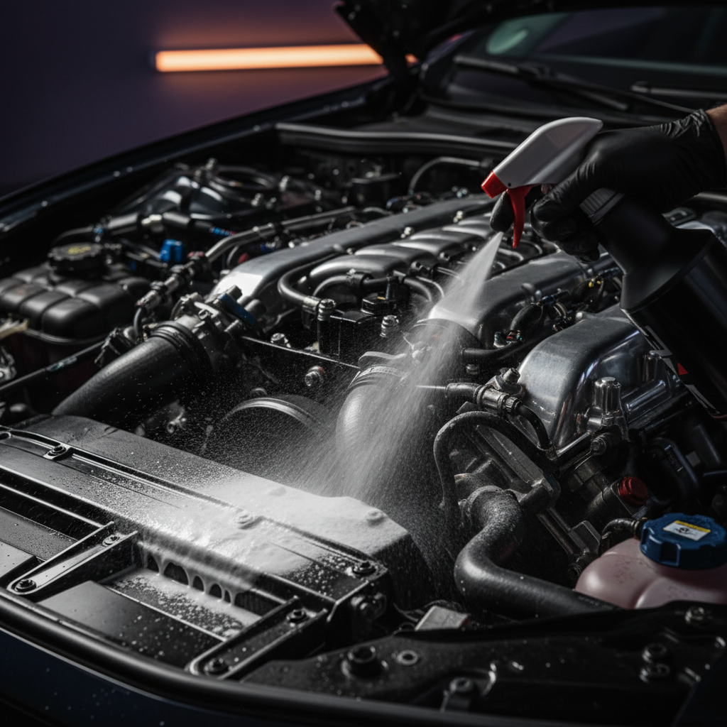 Degreaser application and agitation