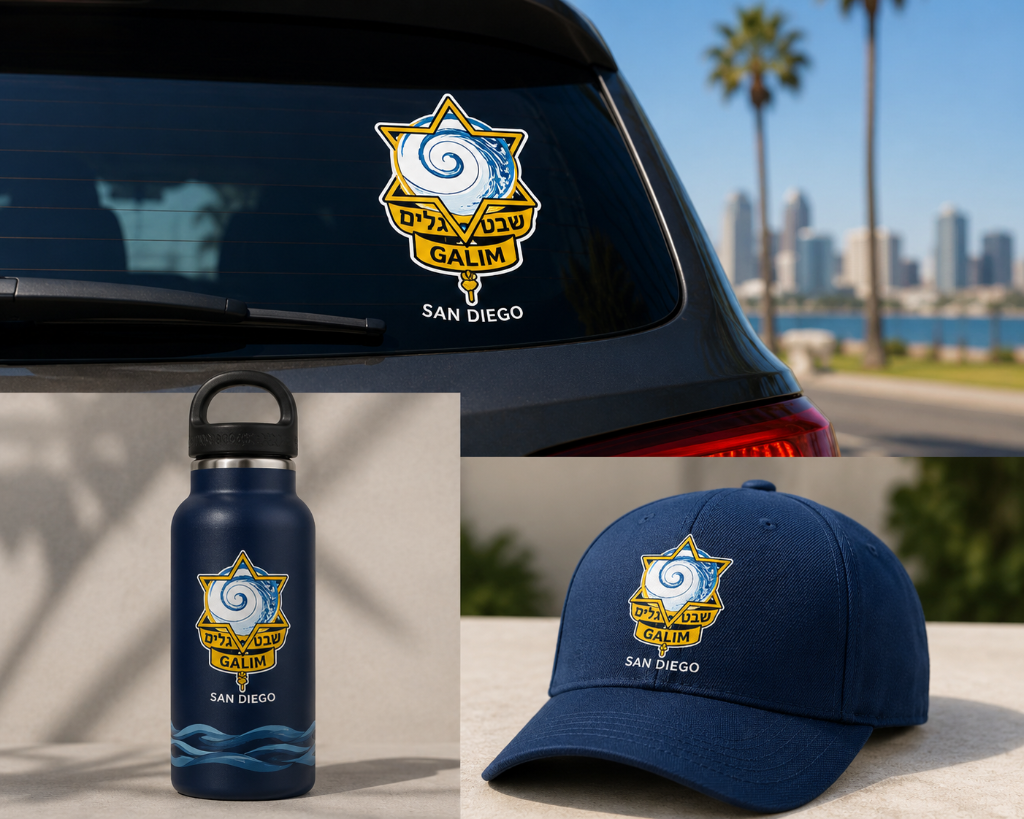 T-shirts, caps, bottles & sticker packs