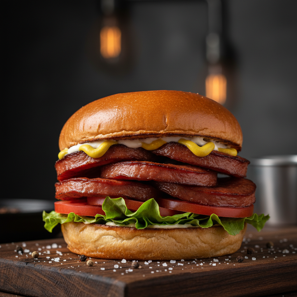 Fried Bologna Sandwich