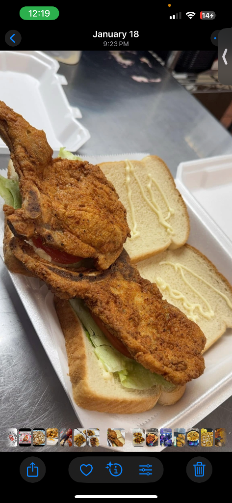 Pork Chop Sandwich