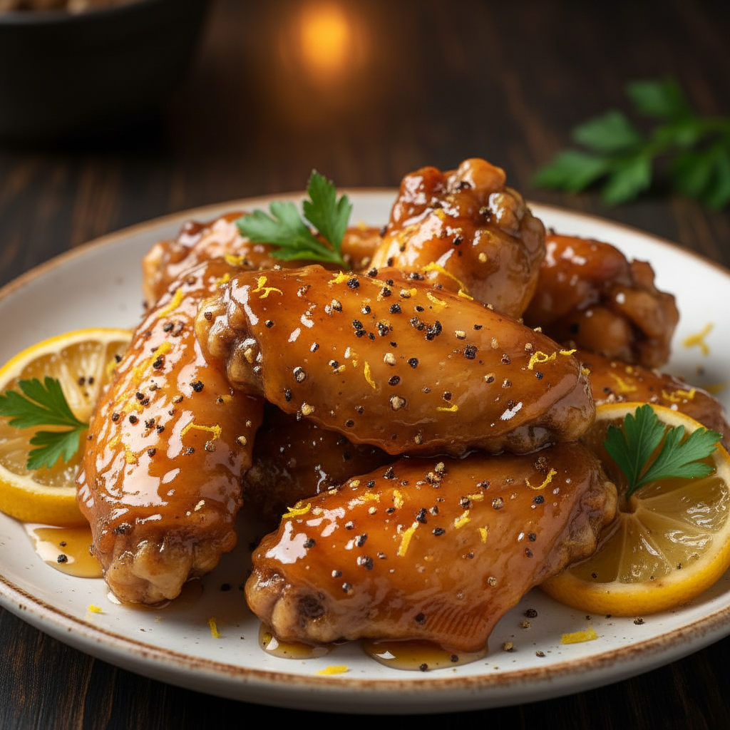 Honey Lemon Pepper Wings