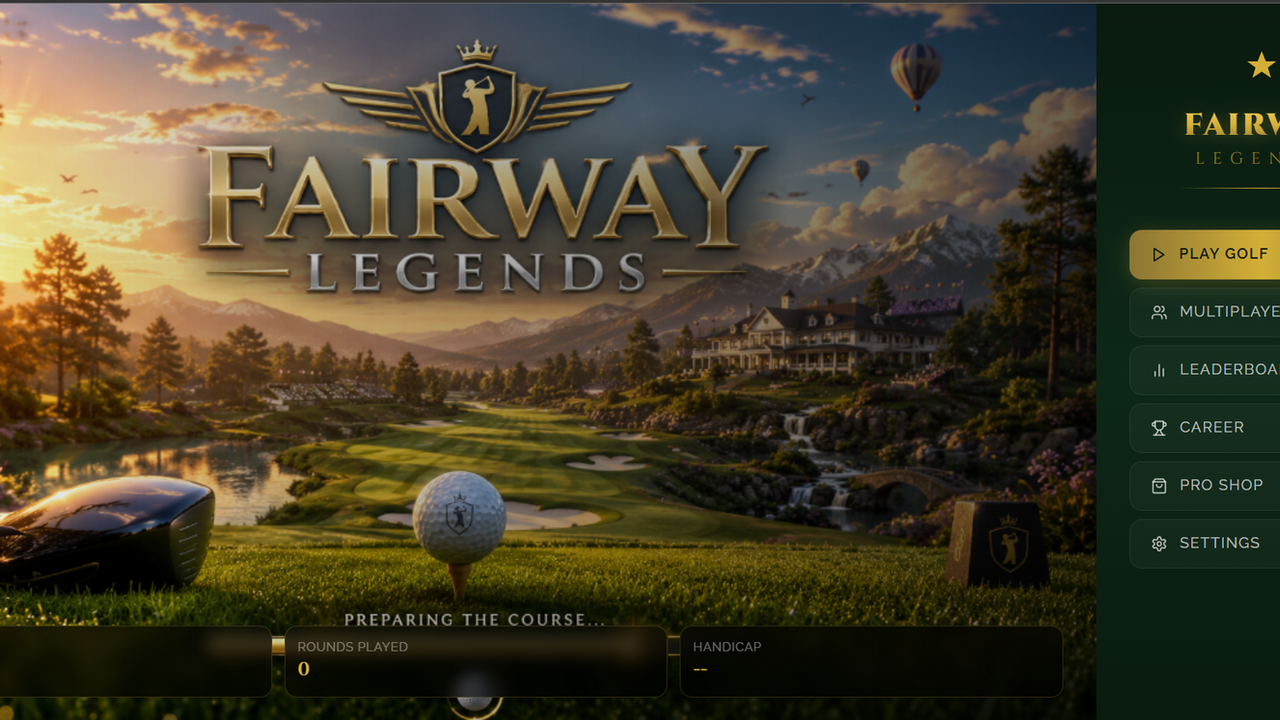 Fairway Legends template preview
