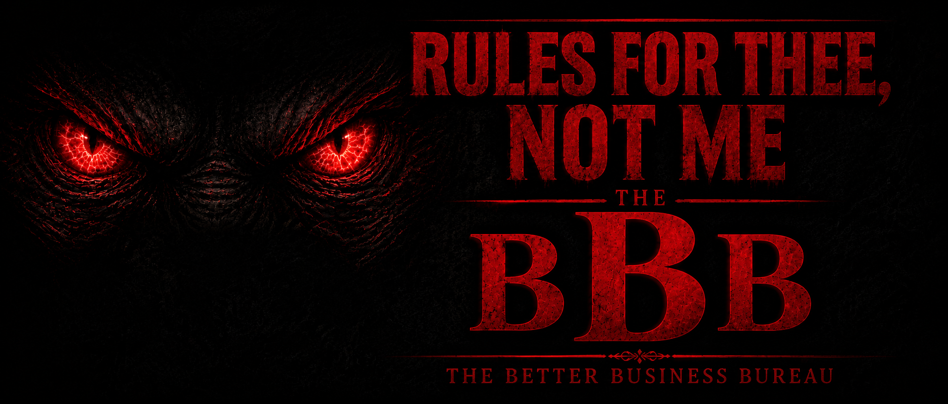 Rules for Thee, Not Me — the Better Business Bureau