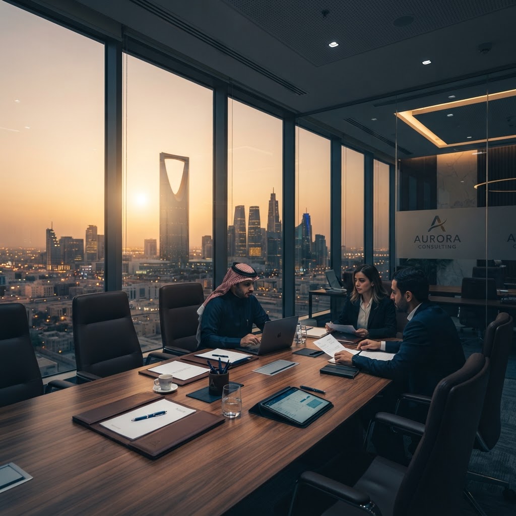 Modern office and business consulting workspace in Riyadh