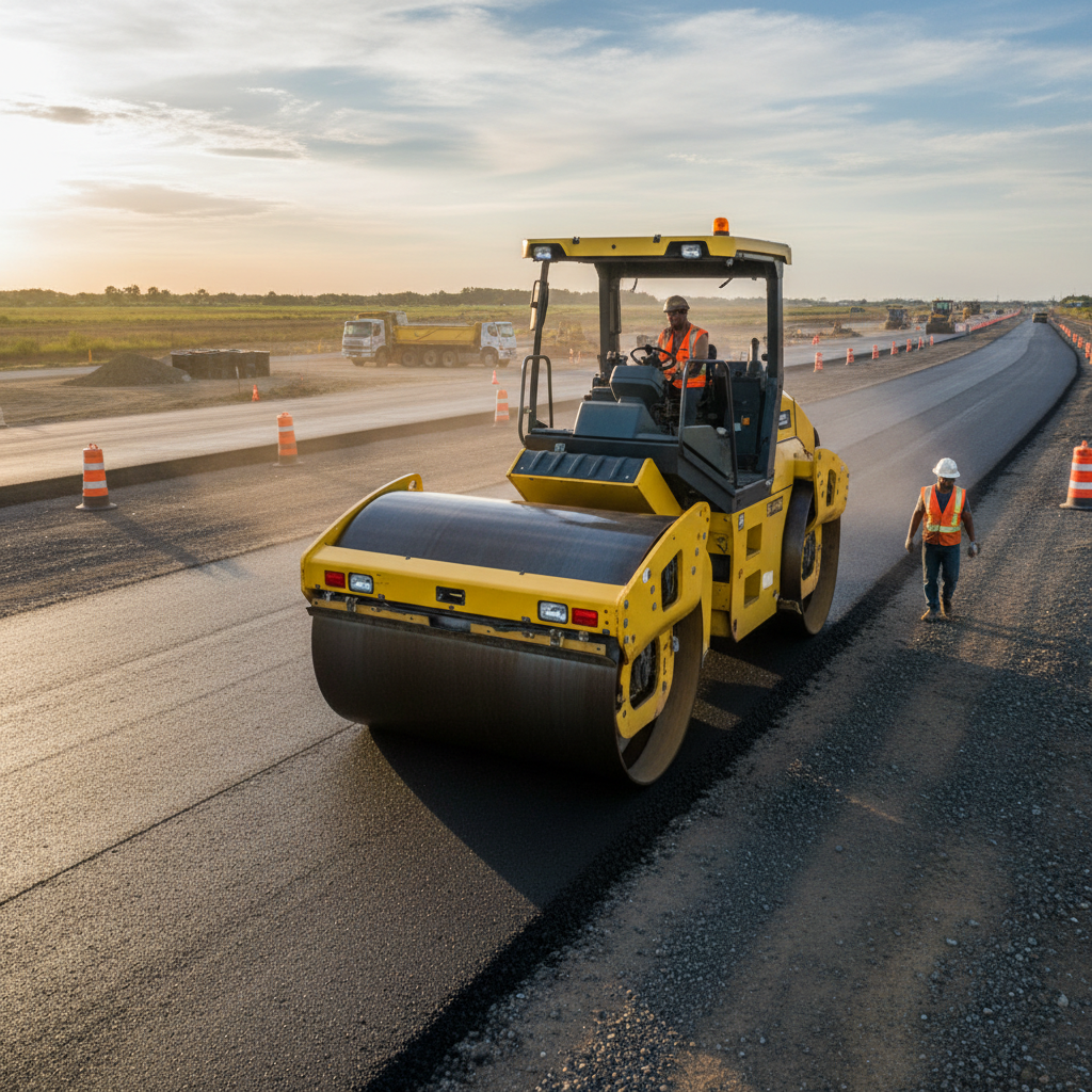Double drum smooth asphalt compactor roller
