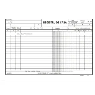Registru de casa A4 orizontal