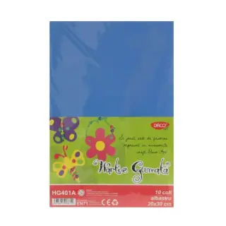 Hartie Gumata 10 coli, Daco Albastru (HG401A)