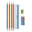 Set scolar Keyroad, 4x creioane, ascutitoare, radiera, rigla 2