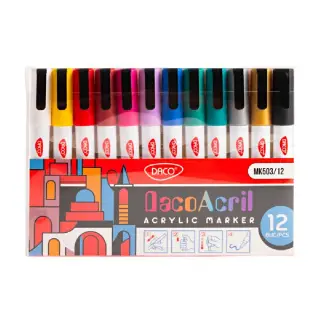 Marker Acrilic DACO, Set 12