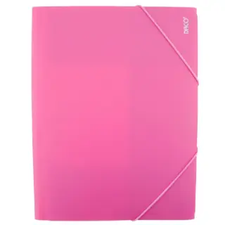 Mapa plastic cu elastic A4 Roz DACO