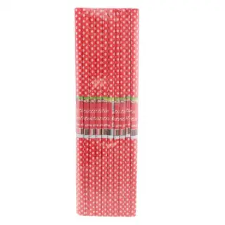 Hartie Creponata Printata, Buline Albe, Daco