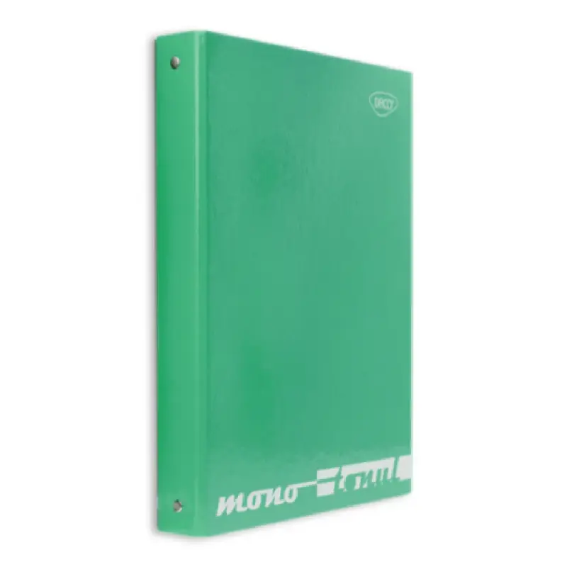 Caiet mecanic laminat 4 inele A4 DACO Verde