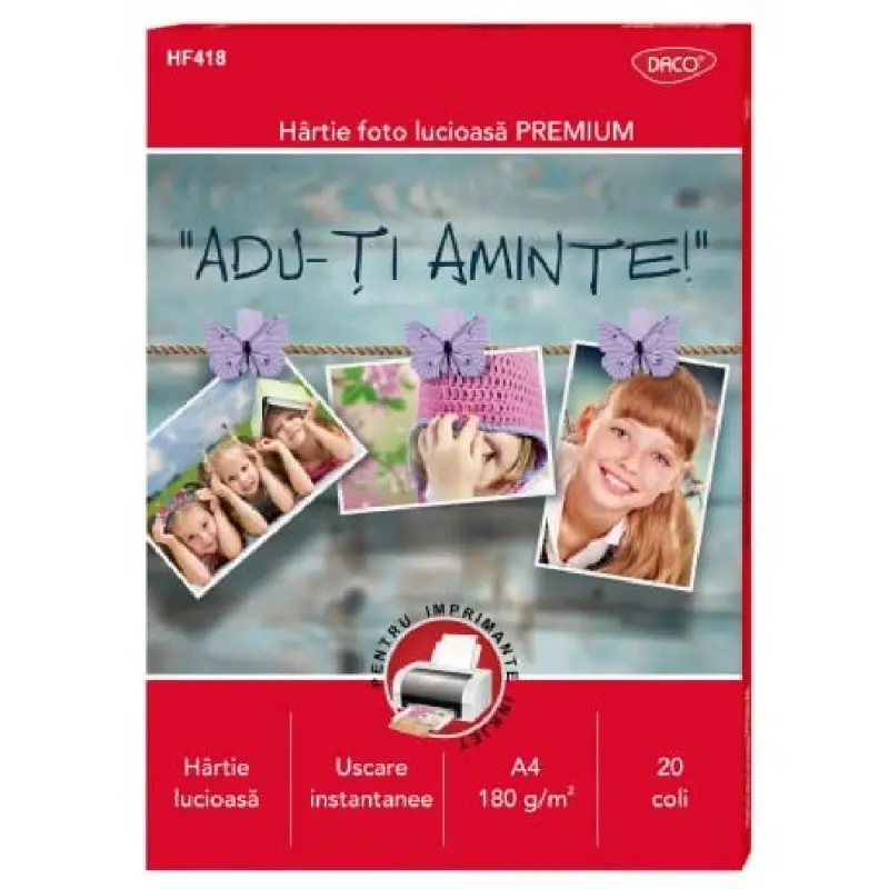 Hartie Foto A4 180g 20 coli