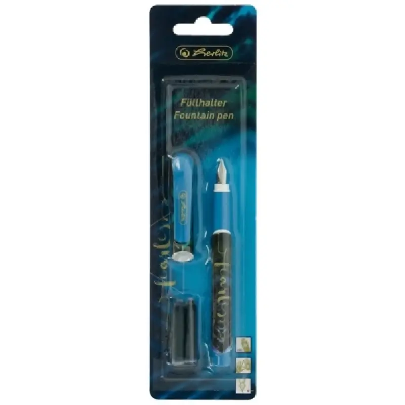 Stilou ergonomic, penita M, 3 patroane incluse, New Batik Fearless