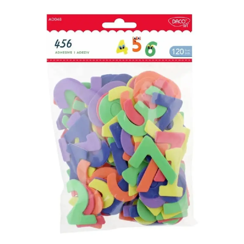 Accesorii craft - AD048 spuma autoadeziva Litere si Cifre