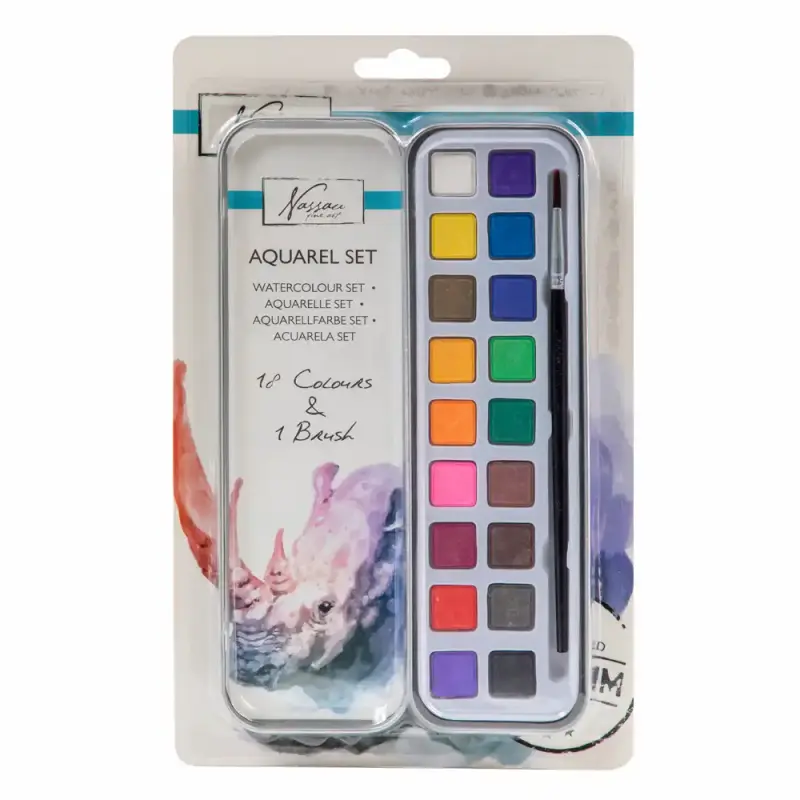 Acuarele 18 culori si pensula, Creative Craft