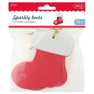 Accesorii craft - AD222 Cizmulici cu sclipici