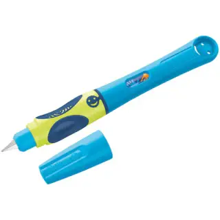 Stilou Griffix, penita L pentru stangaci, culoare Neon Fresh Blue