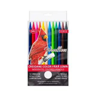 Creion color 12 fără lemn DACO CC812