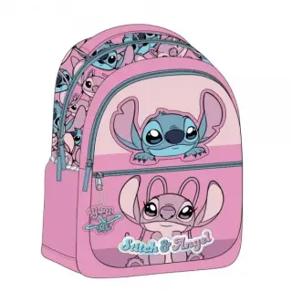 Ghiozdan Cerda Stitch, 31cm, 3 compartimente, 31x40x14cm