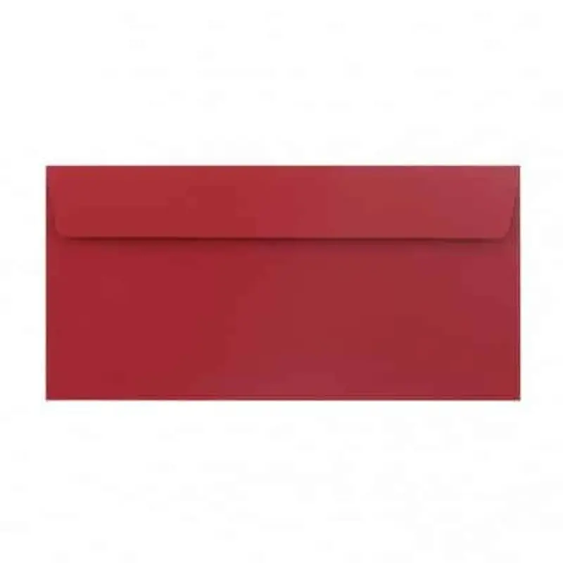 Plic DL color siliconic DACO Rosu Christmas. 25 buc/set