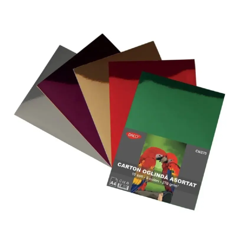 Carton oglinda A4 10 coli 5 cul 270g/mp
