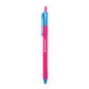 Pix cu mecanism Colorful, varf 0.6, scriere albastra, 3 bucati/blist 4