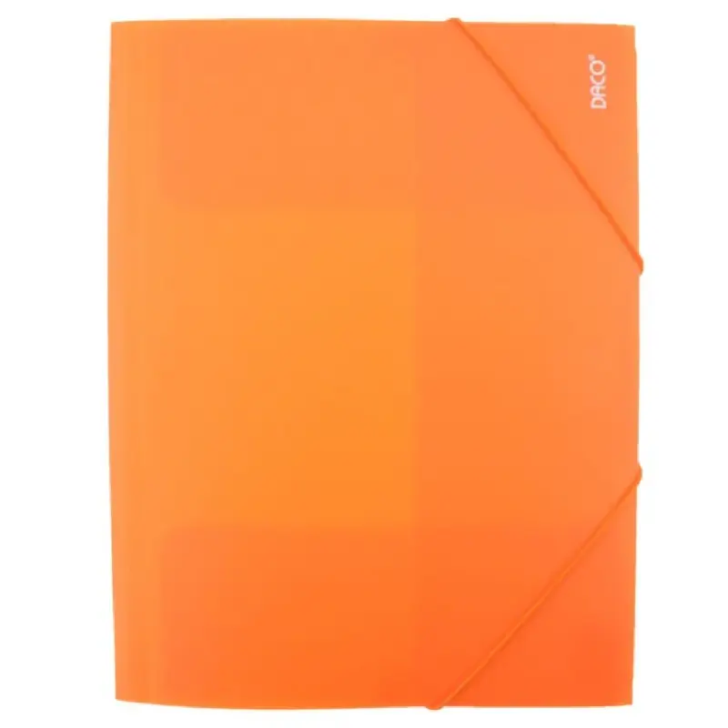 Mapa plastic cu elastic A4 Portocaliu DACO