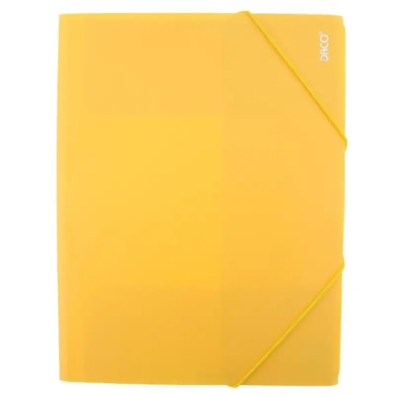 Mapa plastic cu elastic A4 Galben DACO