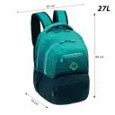 Ghiozdan Astra AB200, Hexagon Lagoon Ombre, 3 compartimente, 44 x 32 x 19 cm 2