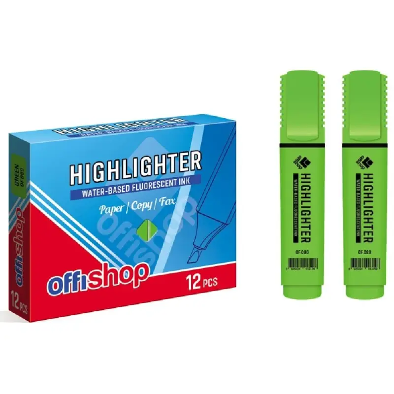 Text marker Evidentiator Fluorescent Verde OFFISHOP