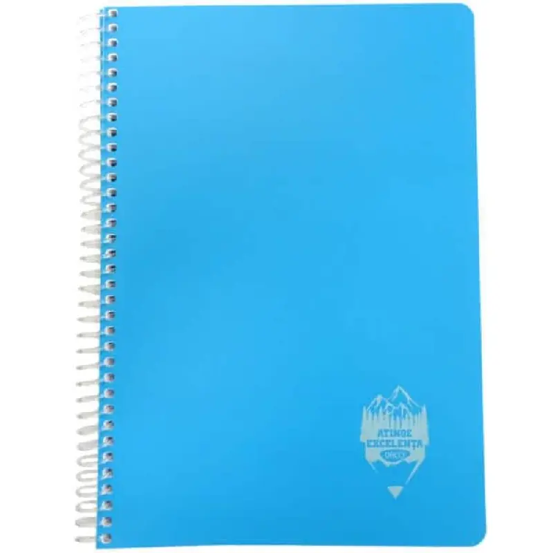 Caiet A4 cu spira, M/D 144 file Coperta Plastic Daco