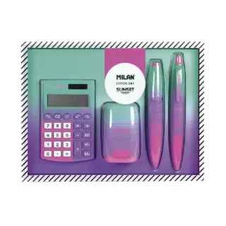 Set cadou calculator Sunset roz Milan