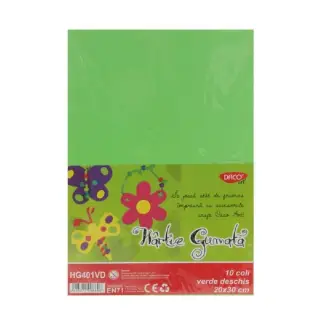 Hartie Gumata 10 coli, Daco Verde Deschis (HG401VD)
