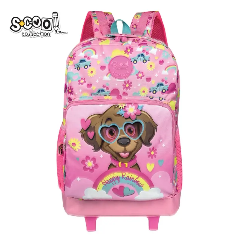 Ghiozdan Trolley, 45x32x16.5 cm, HAPPY RAINBOW - S-COOL