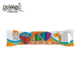 Plastilina, 10 culori/set, 200g S-COOL
