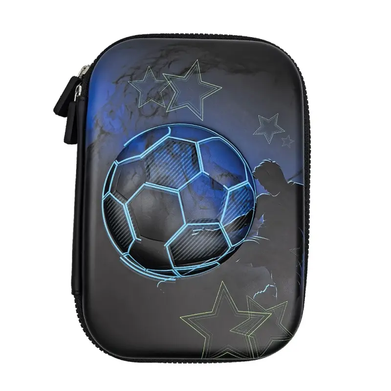 Penar neechipat 3D, 1 fermoar, 22.5x15.5x6 cm, FOOTBALL - S-COOL