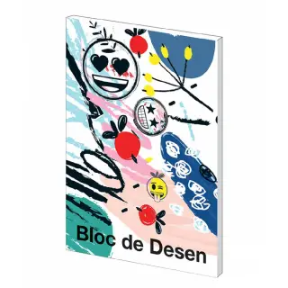 Bloc desen A4 160g 16 file Emoji