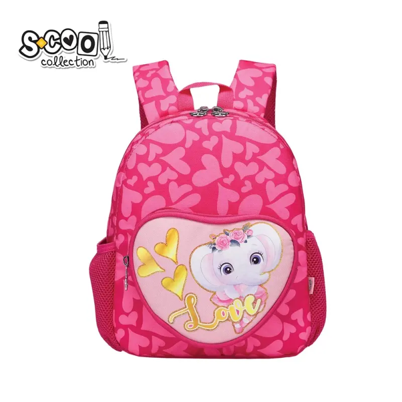 Ghiozdan gradinita Elefant 31 cm Roz
