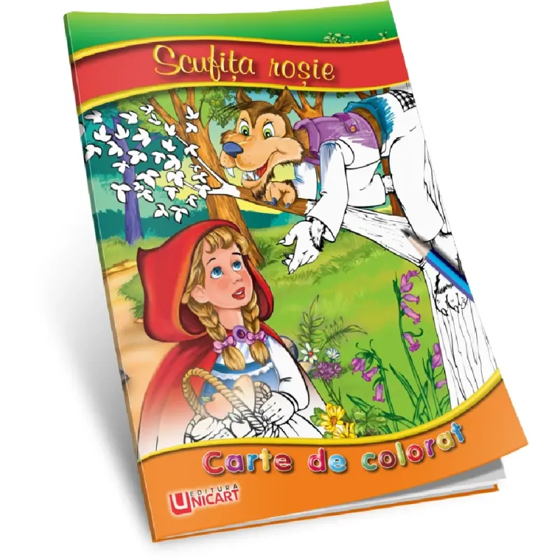 Carte de colorat - Scufita Rosie